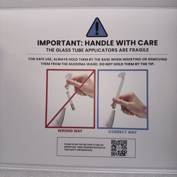 Pure Daily Care NuDerma Professional Ne+Ar Skin Therapy Wand w 6 Fusion Used - Picture 6 of 15